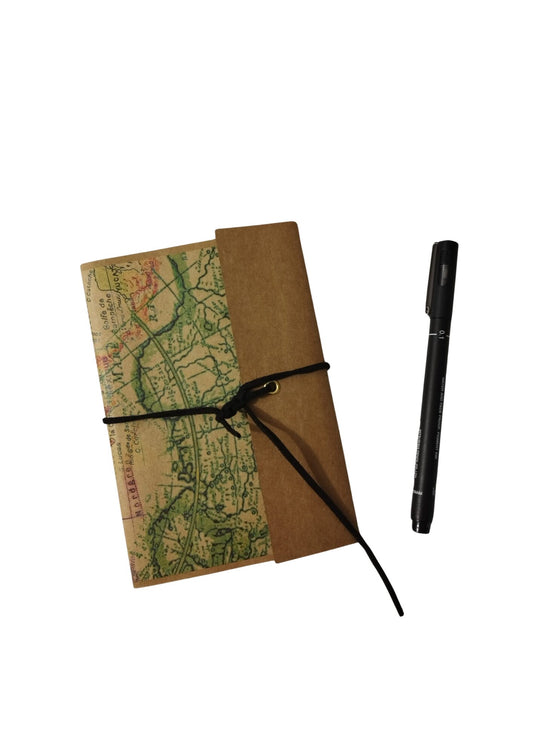 Rustic Map Notebook